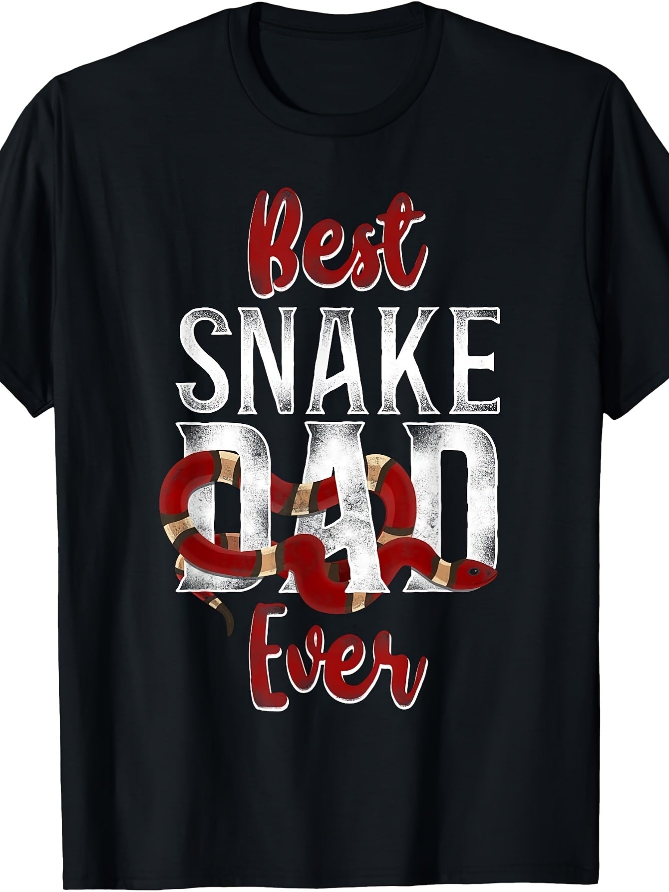 Snake Serpent Dad Father Vintage Best Snake Dad Ever T-Shirt